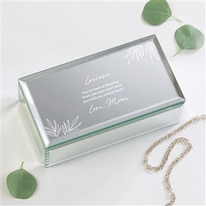 To My Daughter Engraved Mirrored Jewelry Box- Small - 35690-S