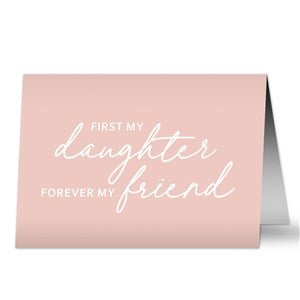 First My Daughter Personalized Greeting Card - 35696