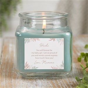 To My Daughter Personalized 10 oz. Eucalyptus Mint Candle Jar - 35703-10ES
