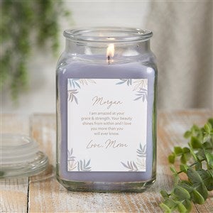 To My Daughter Personalized 18 oz. Lilac Candle Jar - 35703-18LM