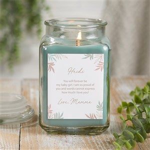 To My Daughter Personalized 18 oz. Eucalyptus Mint Candle Jar - 35703-18ES