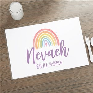 Watercolor Brights Personalized Laminated Placemat - 35712