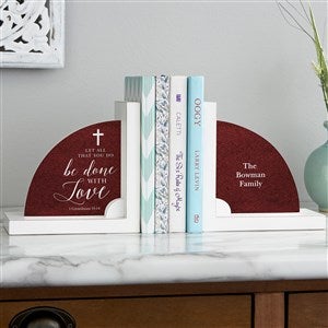 Heavenly Quotes Personalized Wood Bookends - 35719