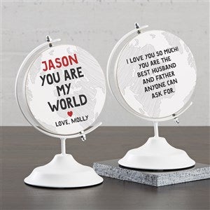 My World Personalized Wooden Decorative Globe - 35731