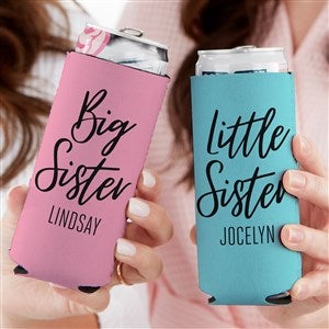 Sisters Forever Personalized Slim Can Holder - 35750