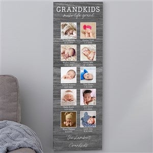 Life Is Grand Personalized 10 Photo Canvas Print - 12x36 - 35765-10