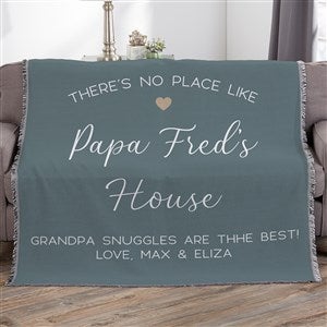No Place Like Personalized Grandparents 56x60 Woven Throw - 35781-A