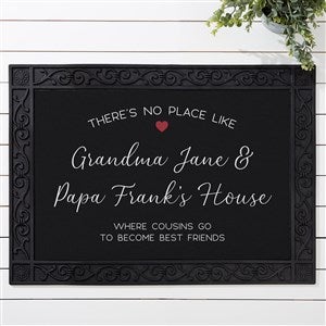 No Place Like Personalized Grandparents Doormat- 18x27 - 35783