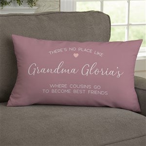No Place Like Personalized Grandparents Lumbar Throw Pillow - 35786-LB