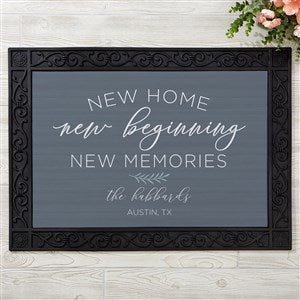 New Home, New Memories Personalized Doormat- 18x27 - 35815