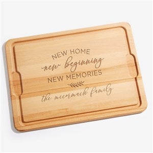 New Home, New Memories Personalized Maple Cutting Board - 15x21 - 35824-XL