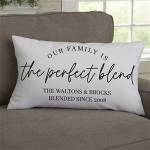 The Perfect Blend Personalized Lumbar Velvet Throw Pillow - 35836-LBV