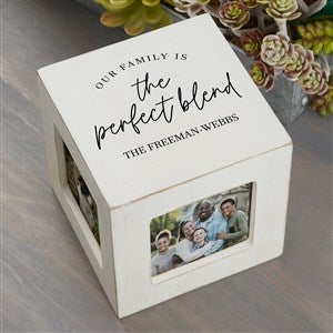 The Perfect Blend Personalized Photo Cube - White - 35838-W