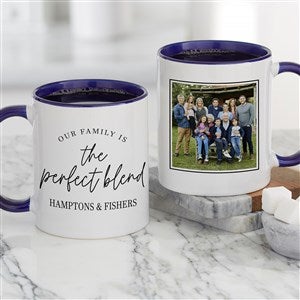 The Perfect Blend Personalized Coffee Mug 11 oz.- Blue - 35839-BL