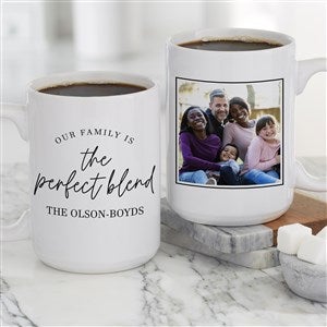 The Perfect Blend Personalized Coffee Mug 15 oz.- White - 35839-L