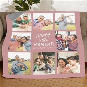 Happy Little Moments Personalized 50x60 Quilted Photo Blanket - 35844-Q