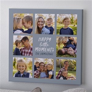 Happy Little Moments Personalized Photo Canvas Print - 20 x 20 - 35846-20x20
