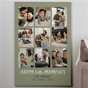 Happy Little Moments Personalized Photo Canvas Print - 32 x 48 - 35846-32x48