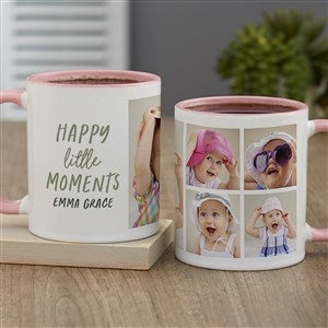 Happy Little Moments Personalized Photo Mug 11 oz.- Pink - 35848-P