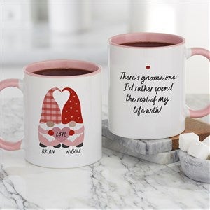 Gnome Personalized Valentines Day Coffee Mug 11 oz.- Pink - 35856-P