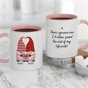 Gnome Personalized Valentine's Day Coffee Mug 11 oz.- Pink - 35856-P
