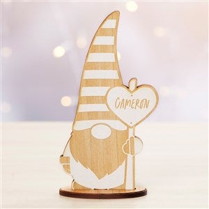 Personalized Whitewash Wood Valentines Day Gnome - 35858-W