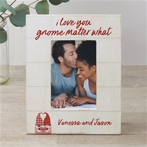 Gnome Personalized Valentine's Day Shiplap Frame- 4x6 Vertical - 35862-4x6V