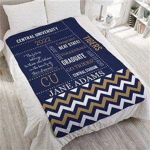School Memories Personalized Weighted Graduation Blanket - 35895