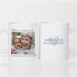 Love Is Welcoming A Grandchild Personalized 30 oz. Oversized Mug - 35922