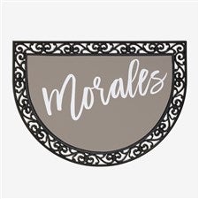 Bold Family Name Personalized Half Round Doormat - 35927