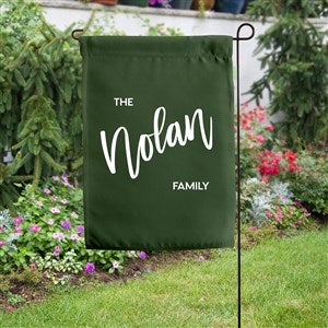 Bold Family Name Personalized Garden Flag - 35930