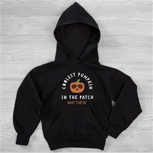 Item 1 of 2: 35973-YHS - Coolest Pumpkin In The Patch Personalized Hanes® Youth Hooded Sweatshirt - 35973-YHS