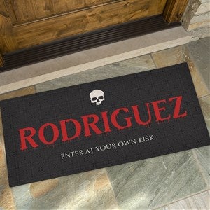 Haunted Halloween Personalized Doormat- 24x48 - 36027-O