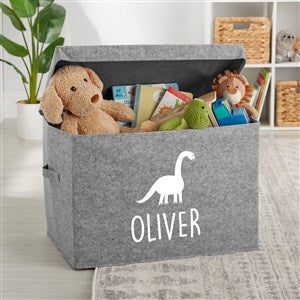 Brachiosaurus Personalized Felt Toy Box - 36039-B