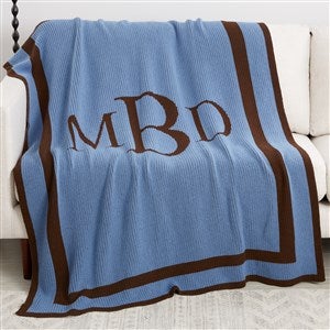 Personalized Classic Monogram 50x62 Woven Blanket - 36052D