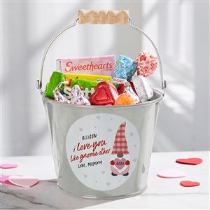 Gnome Personalized Mini Treat Bucket - Silver - 36078-S