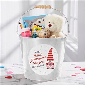 Gnome Personalized Large Treat Bucket - White - 36078-L