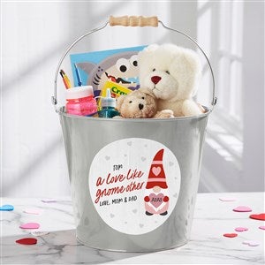 Gnome Personalized Large Treat Bucket - Silver - 36078-SL