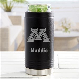 NCAA Minnesota Golden Gophers Personalized Insulated Skinny Can Holder- Black - 36083