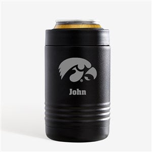 NCAA Iowa Hawkeyes Personalized Stainless Insulated Can Holder - 36122