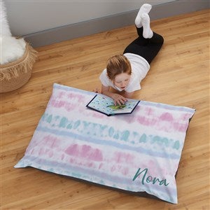 Pastel Tie Dye Personalized 30x40 Floor Pillow - 36138-L