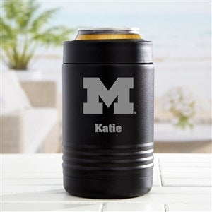 NCAA Michigan Wolverines Personalized Stainless Insulated Can Holder - 36224