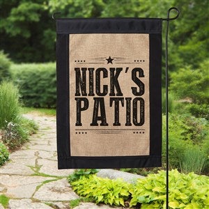 Write His Own Personalized Burlap Garden Flag - 36231