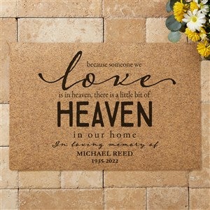 Heaven in our Home Personalized 18x27 Synthetic Coir Doormat - 36250