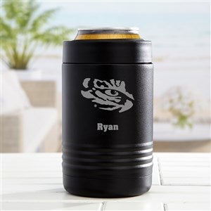 NCAA LSU Tigers Personalized Stainless Insulated Can Holder - 36262