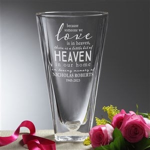 Heaven In Our Home Personalized Crystal Vase - 36265