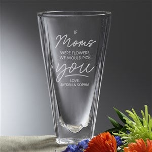 Loving Words To Mom Etched Crystal Vase - 36266