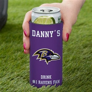 NFL Baltimore Ravens Personalized Slim Can Cooler - 36326