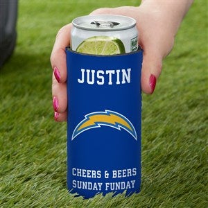 NFL Los Angeles Chargers Personalized Slim Can Cooler - 36339