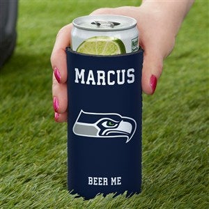 NFL Seattle Seahawks Personalized Slim Can Cooler - 36351